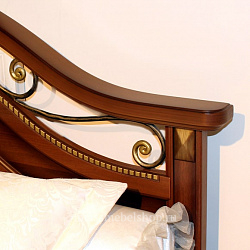 Двуспальная кровать, вариант №1 без ножной спинки